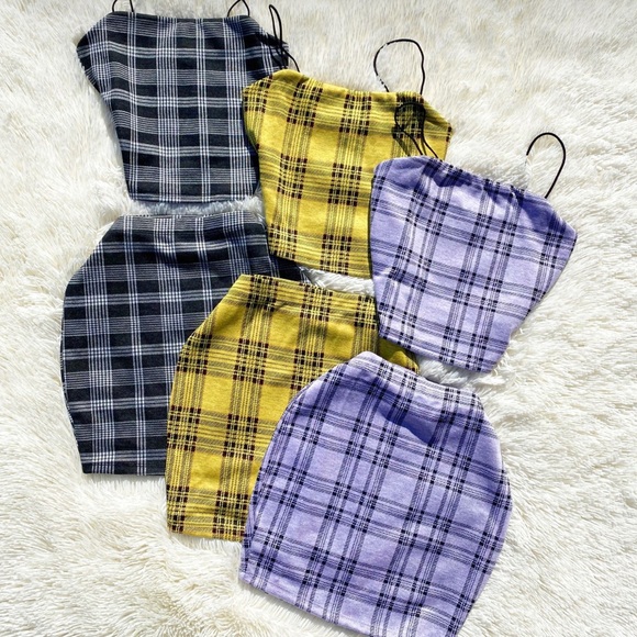 live fabulously Dresses & Skirts - Plaid 2 piece